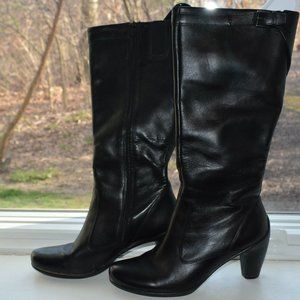 Ecco Heeled Leather Riding Boot